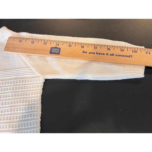 Vintage Anjou Baby Cardigan Sweater White Size 24 Months - NWT! - Picture 7 of 8